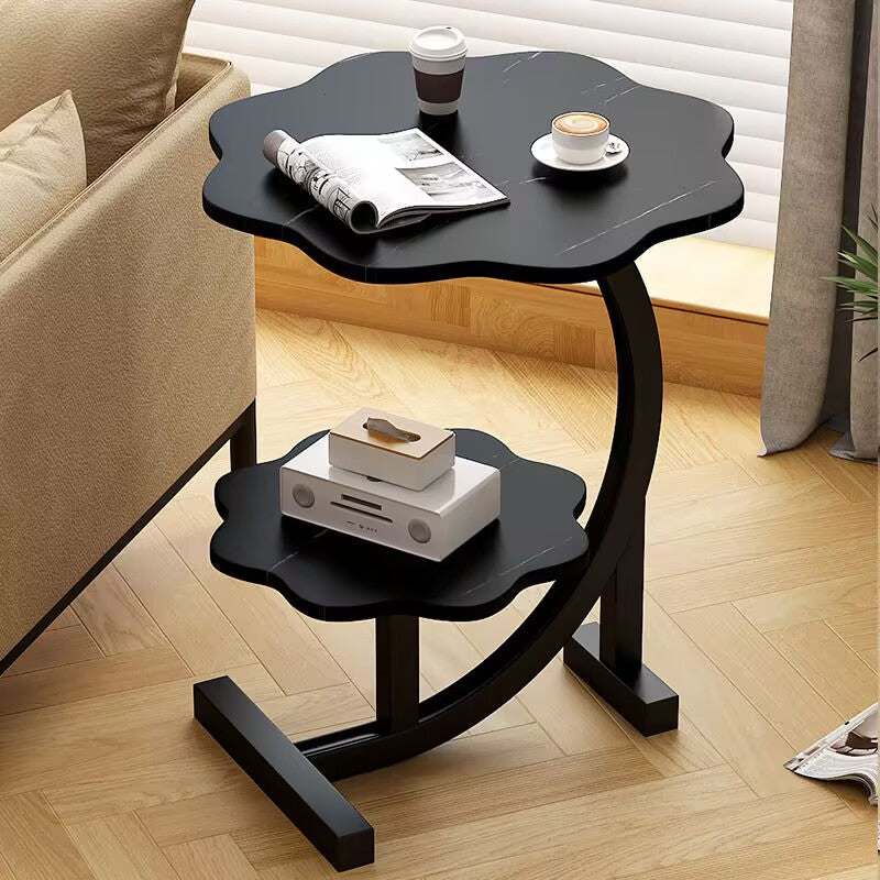 Small Coffee Table Home Living Room Table Floor Creative Double Layer Small Round Table