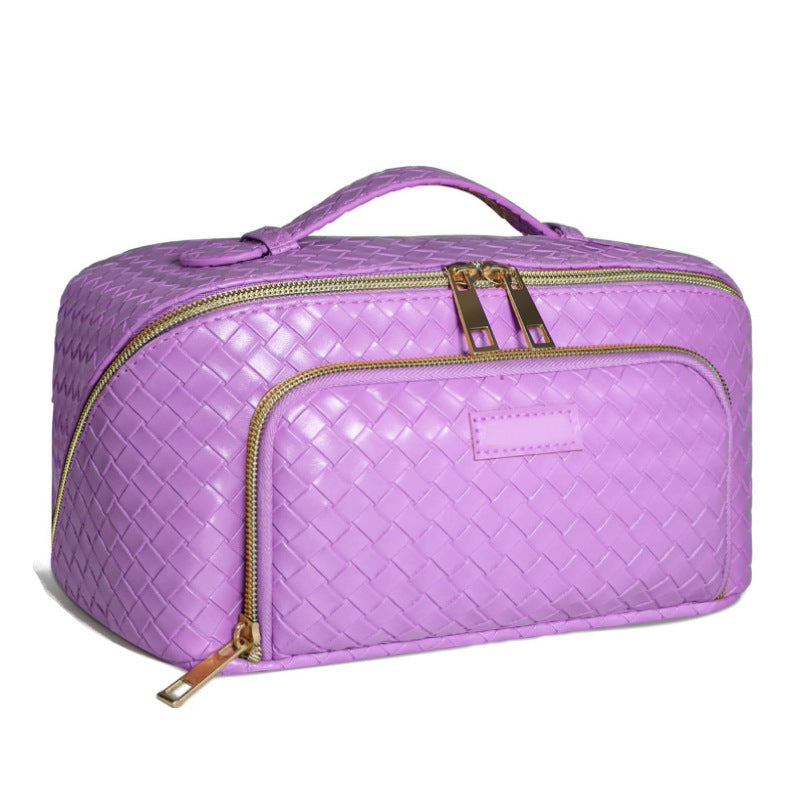 Trousse de toilette de grande capacité, trousse de maquillage portable et étanche, trousse de rangement multifonction pour salle de bain, trousse de toilette pour femmes