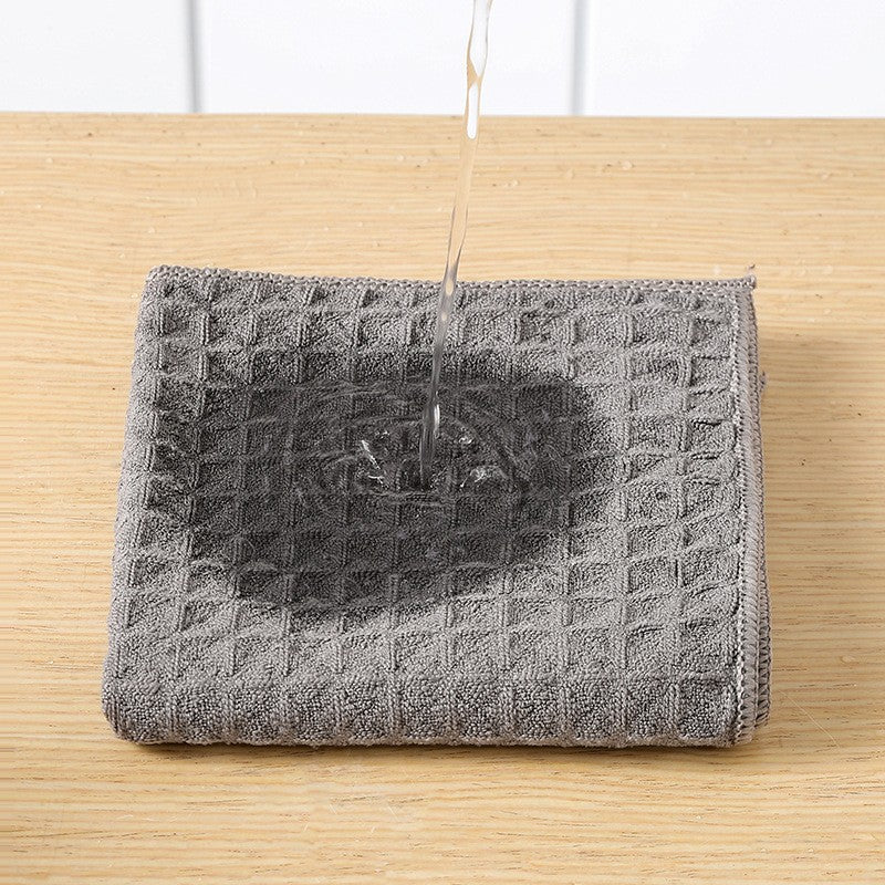 Waffle Kitchen Absorbent Lint-free Dishcloth