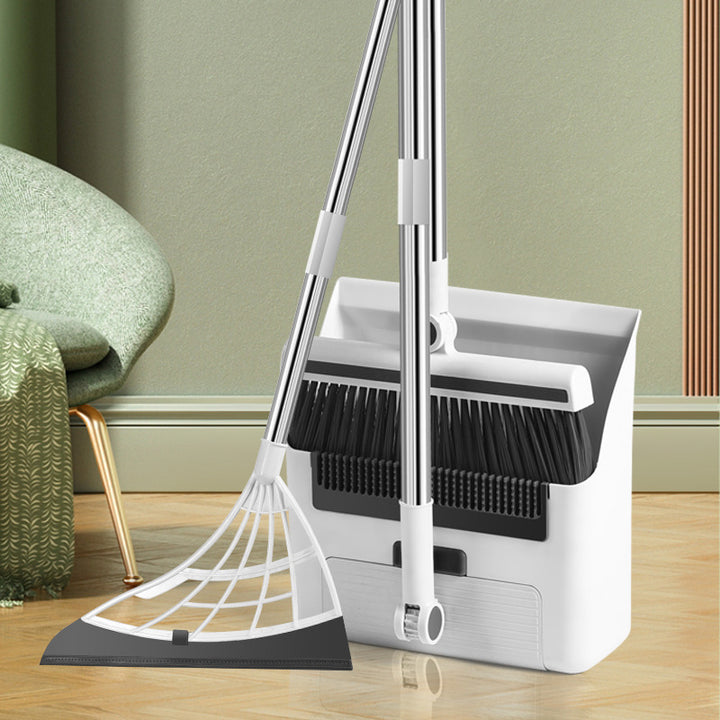 Dustpan Floor Brush Three-in-one Atmospheric Space Saving Broom Combination Suit