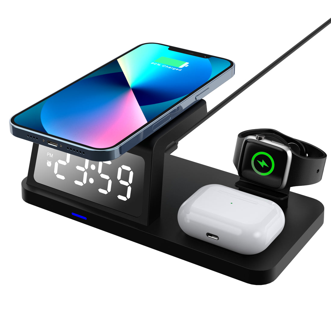 Four-in-one Clock Wireless Charger Fast Charger