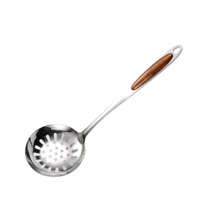 Spatula Stainless Steel Golden Kiwi Wooden Spoon Household