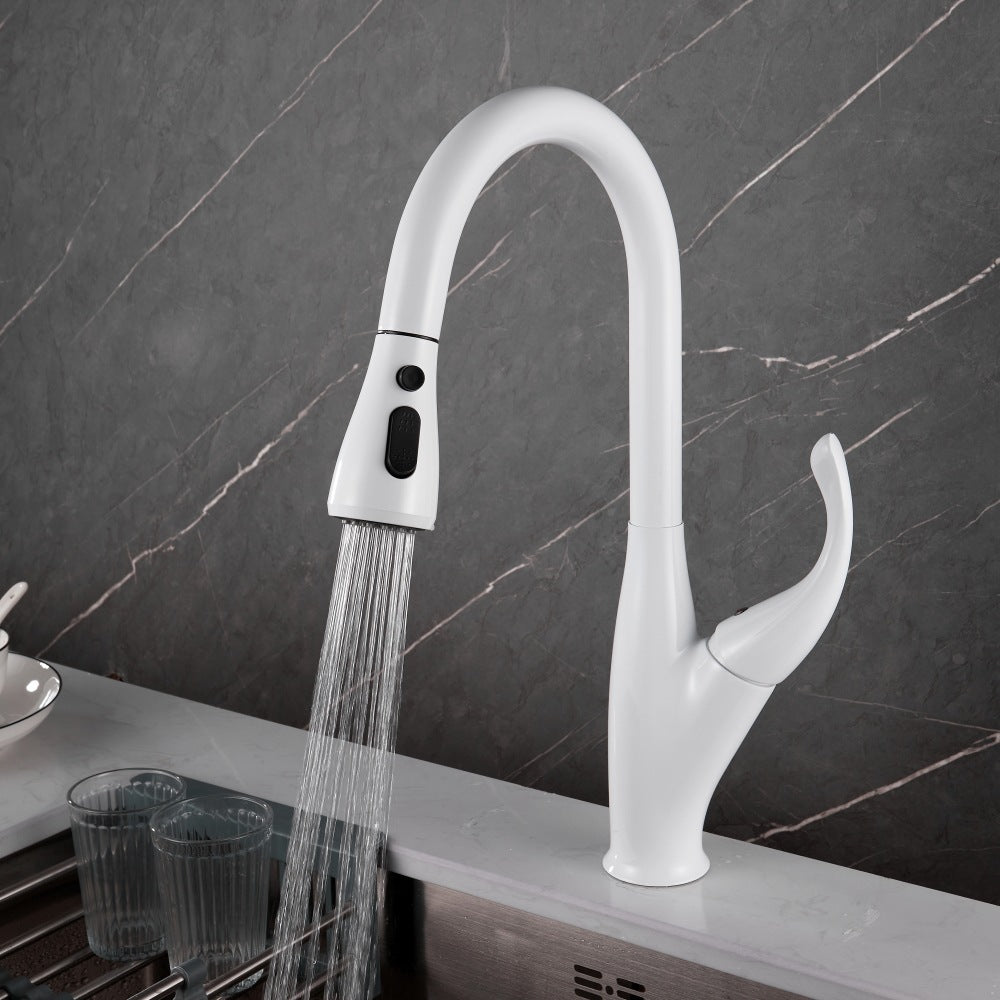 Kitchen Hot And Cold Pull Faucet