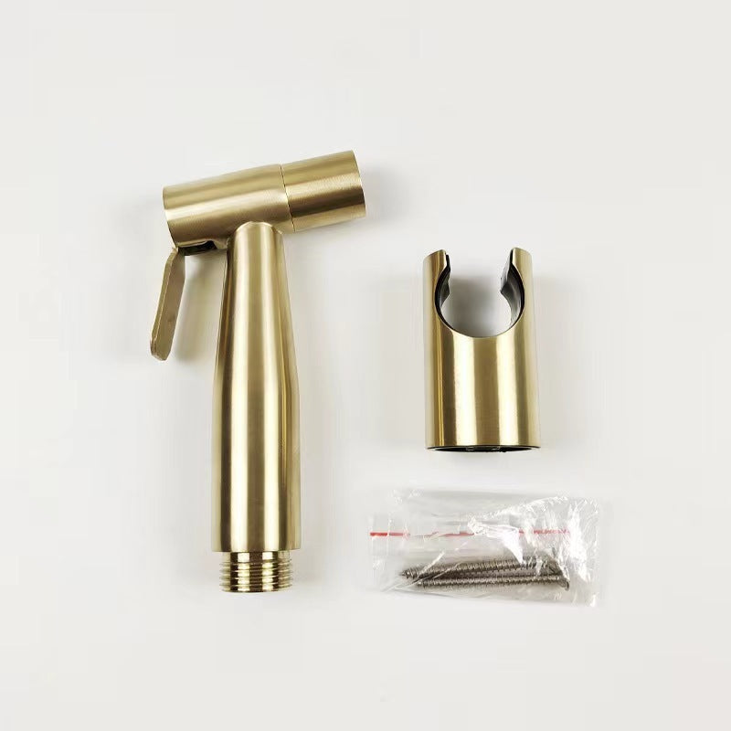 Stainless Steel Black Brushed Golden Water Spray Gun Bidet Set