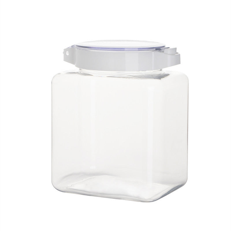 Kitchen Transparent Sealed Cans Cereals Storage Jar Spices Nuts Moisture-proof Food Storage Box