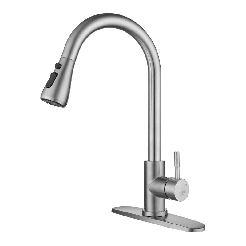 Kitchen Faucet Pull Type Cold And Hot 304 Stainless Steel