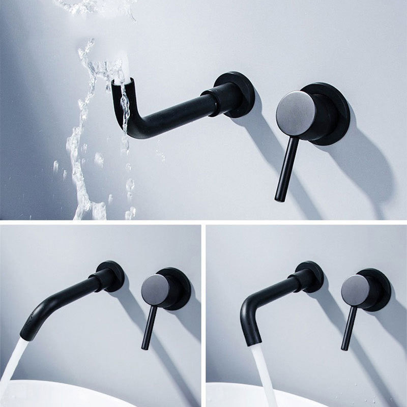 All Copper Mixing Valve Concealed Two-hole Hot And Cold Basin Faucet