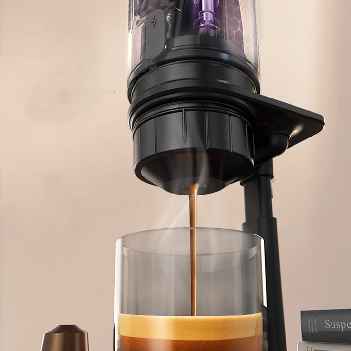 Kleine italienische Espressomaschine für den Außenbereich, Mini-Handkaffeemaschine, vollautomatisch