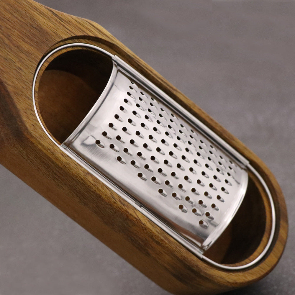 Stainless Steel Cheese Wooden Grater Kitchen Tools