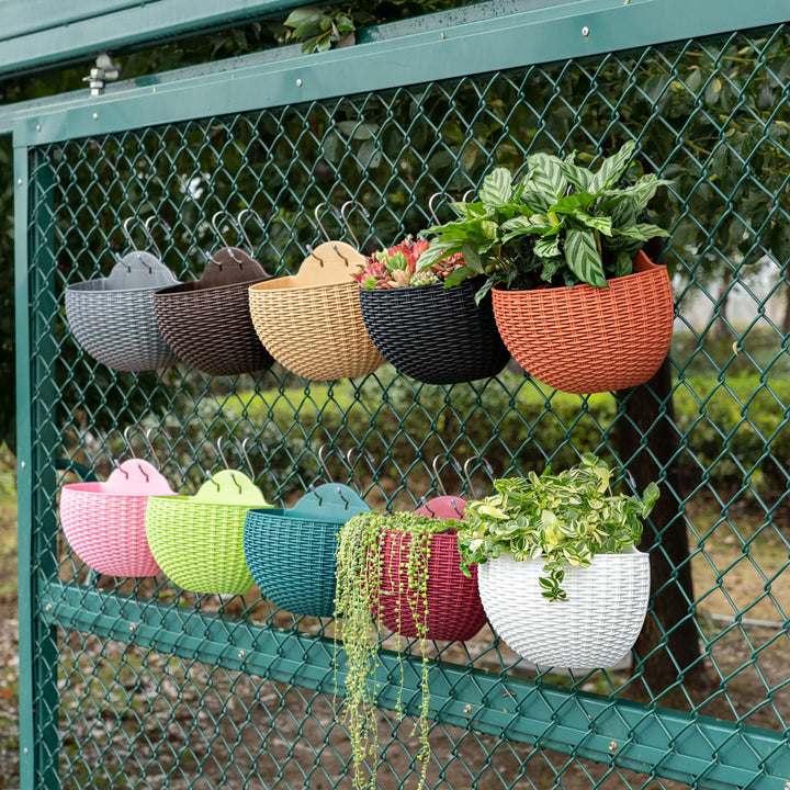 Basket Balcony Lazy Flower Pot Wall Hanging Hydroponics