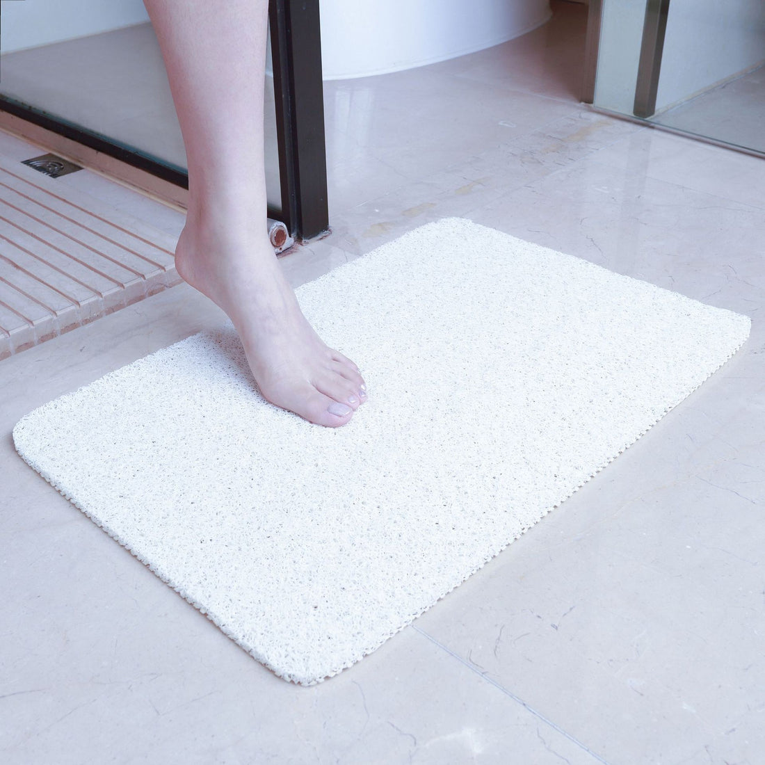 Bathroom Non-slip Mat Wire Ring Toilet Waterproof Floor Mat Shower Room Bath Foot Mat Bathroom Foot Rub Mat