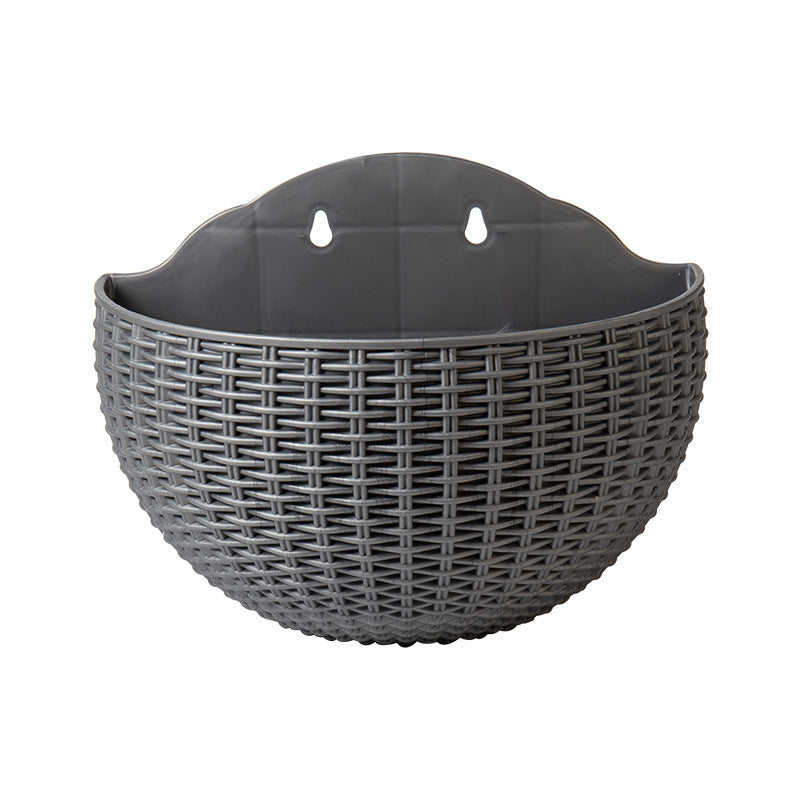 Basket Balcony Lazy Flower Pot Wall Hanging Hydroponics