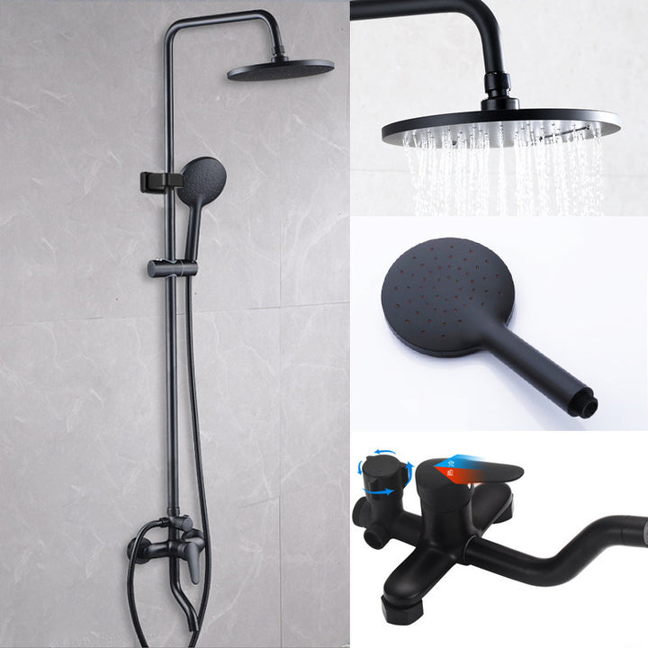 New Black Shower Shower Set Home Copper