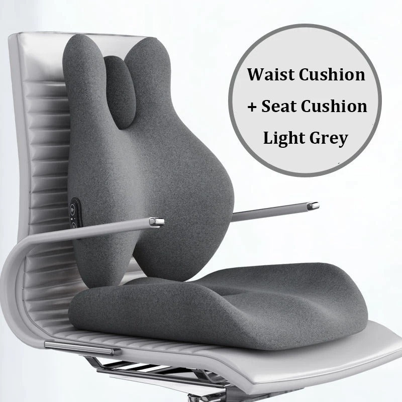 Cushion Office Waist Support Massage Heating Protection Backrest