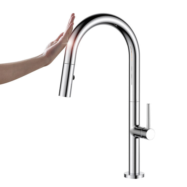 Robinet de cuisine tactile pour eau chaude et froide