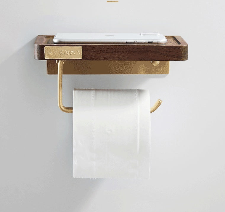 Black Walnut Toilet Paper Holder