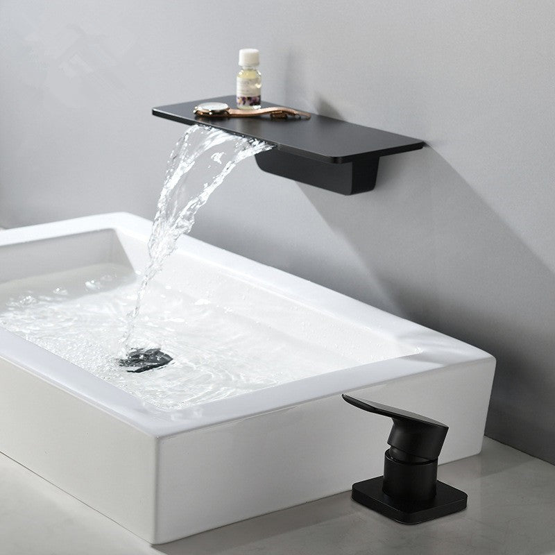 Dark Mounted Wash Basin Black Basin Faucet