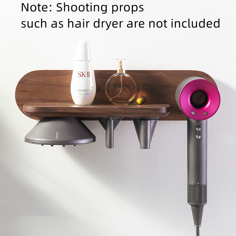 Hair Dryer Rack Hanger Wall-mounted Punch-free Bracket