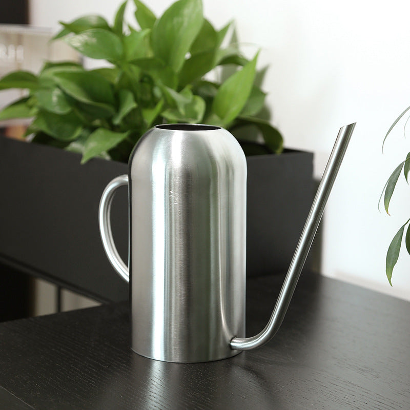 Stainless Steel Long Spout Watering Kettle Metal Indoor And Outdoor