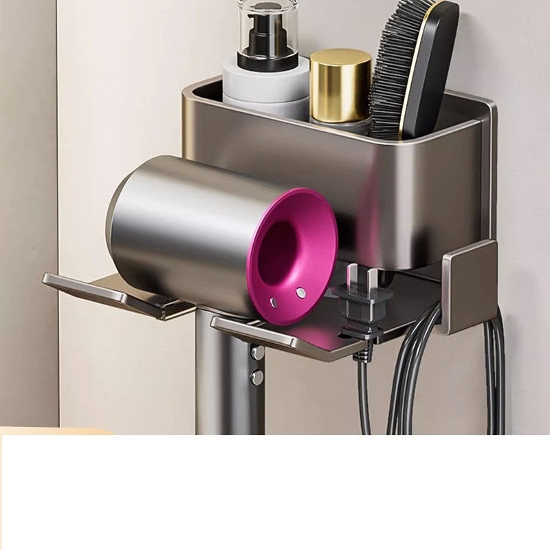 Hair Dryer Rack Bathroom Punch-free Wall-mounted