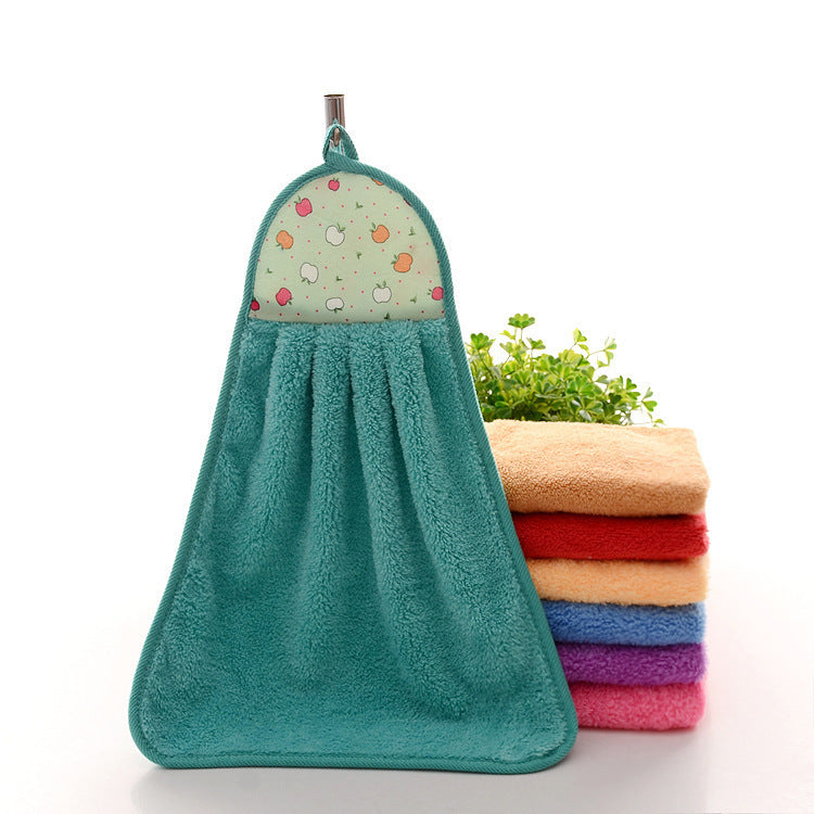 Coral Fleece Hand Towel Hanging Towel