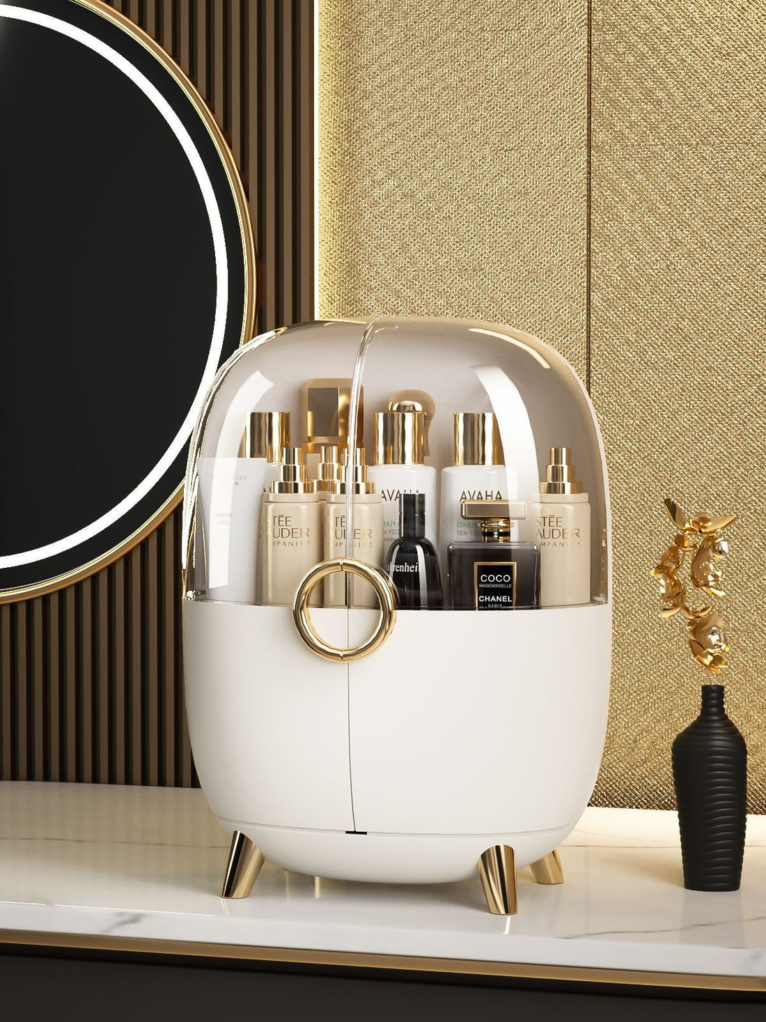 High-grade Light Luxury Cosmetics Storage Box Desktop Dresser