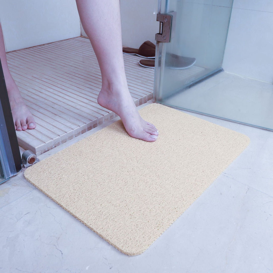 Bathroom Non-slip Mat Wire Ring Toilet Waterproof Floor Mat Shower Room Bath Foot Mat Bathroom Foot Rub Mat