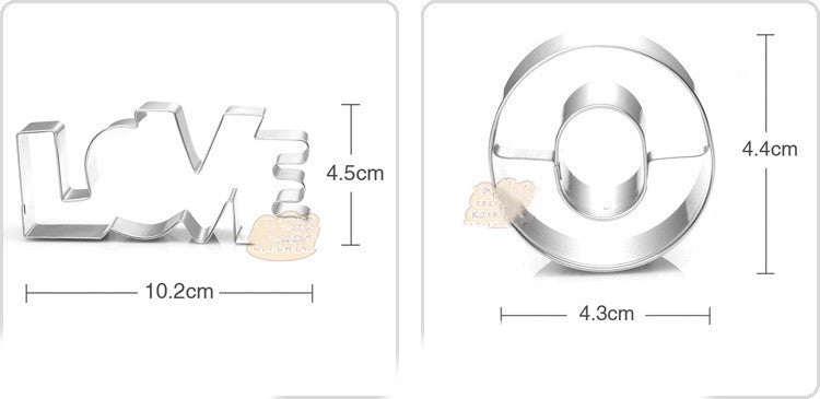 Emporte-pièce en acier inoxydable Série Saint-Valentin