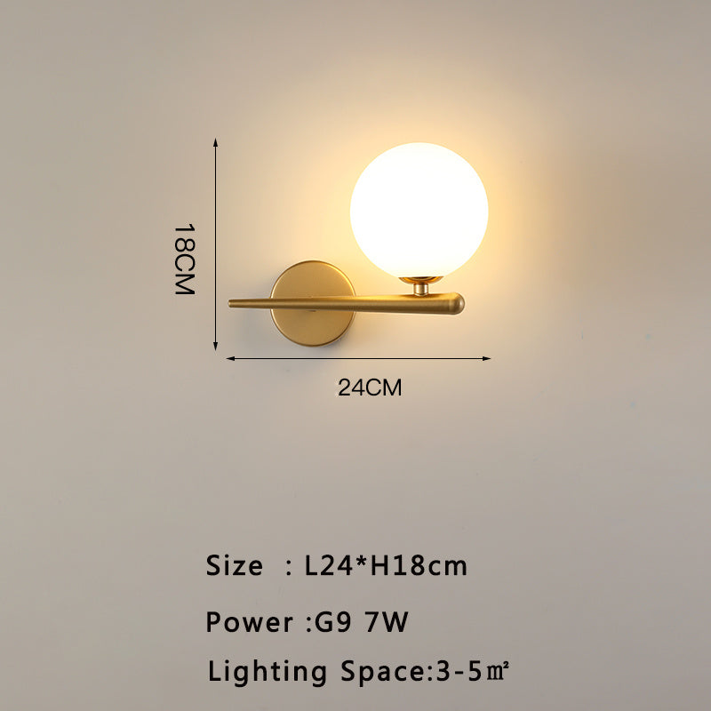 Modern Minimalist Hotel Living Room Background Wall Light