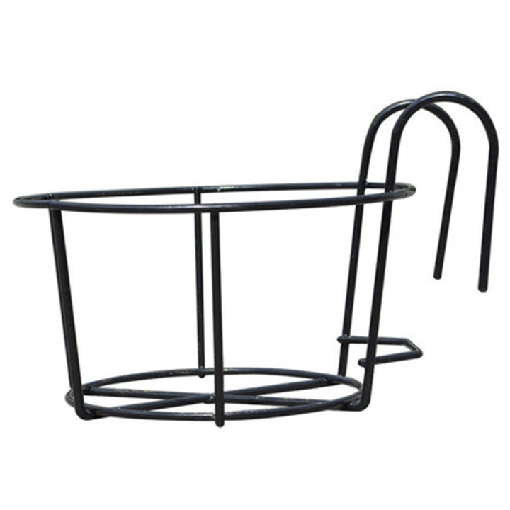 European Style Wrought Iron Balcony Railing Flower Stand Hanging Guardrail