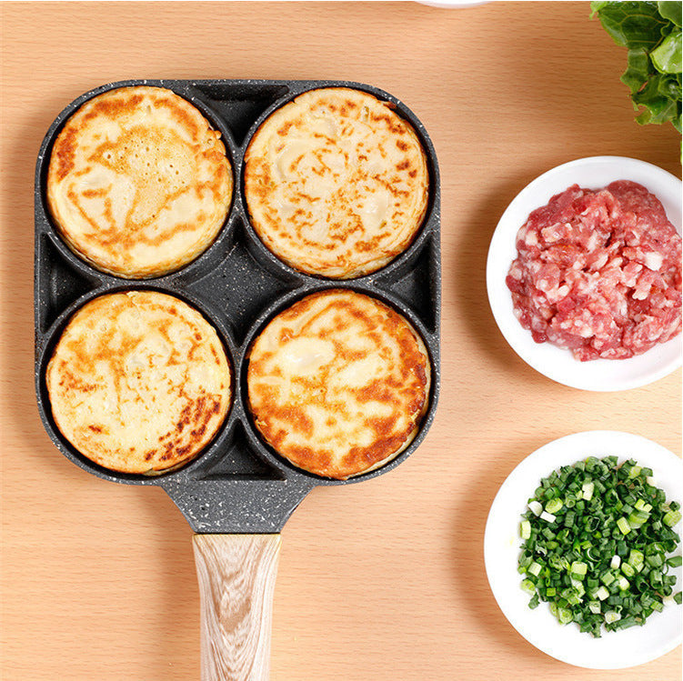 Poêle à boulettes d'œufs antiadhésive Poêle à frire pour hamburgers aux œufs pour petit-déjeuner