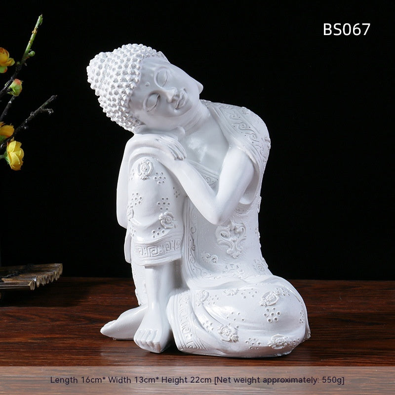 Harz Zen Buddha Statue Blumentopf Hof Landschaft Balkon Layout Garten Dekoration