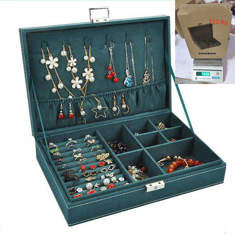 Large Capacity Jewelry Storage Box For Jewelry Earrings Rings