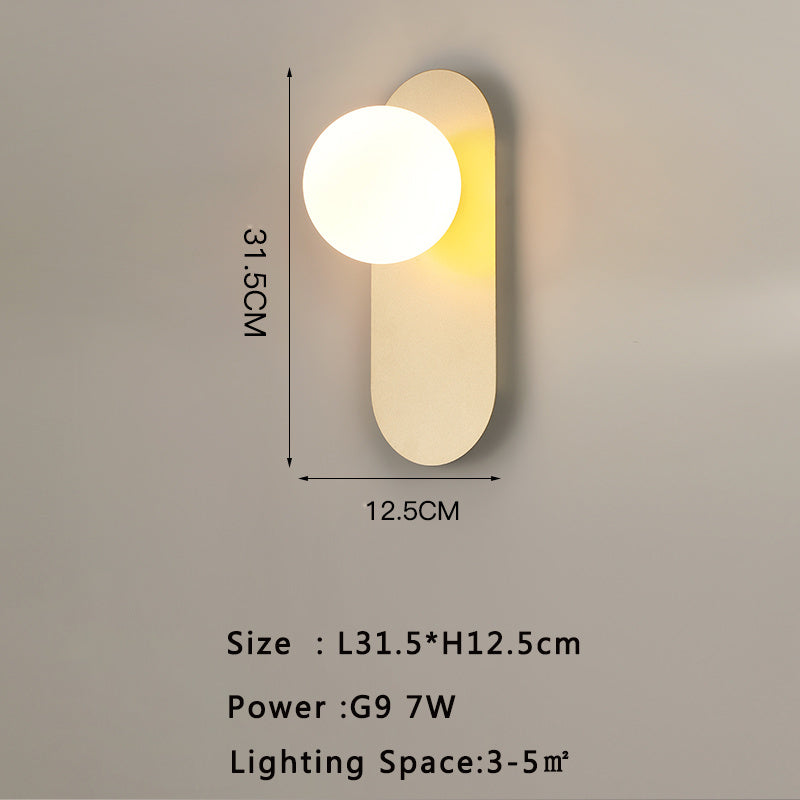 Modern Minimalist Hotel Living Room Background Wall Light