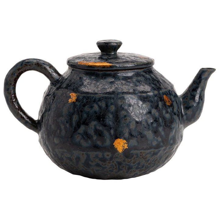 Bronze Glazed Flowing Year Pot, Retro Brewing Tea And Boiling Water