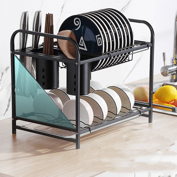 Chopsticks Dish Drain Rack Multifunctional Kitchen Storage Rack