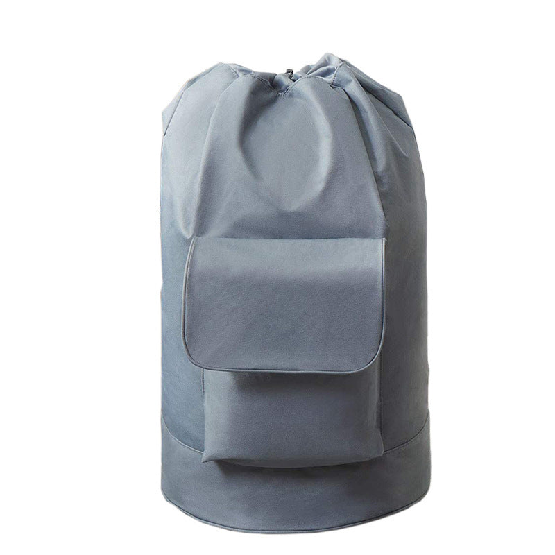 Sac à linge portable en tissu Oxford avec bandoulière et cordon de serrage