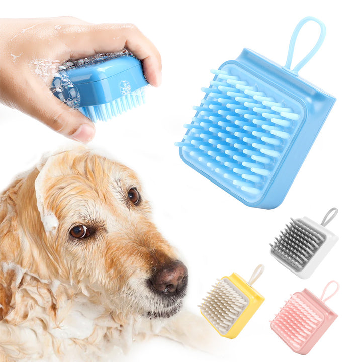 Brosse de bain pour chien et chat, peigne multifonctionnel, pour toilettage des poils et des fourrures, massage, lavage, humide et sec, élimine les nœuds des poils