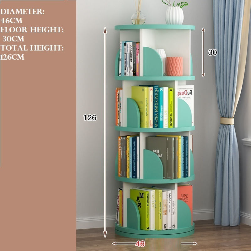 Floor-to-ceiling Simple Multi-layer Creative Home Direct Selling Revolving Bookshelf