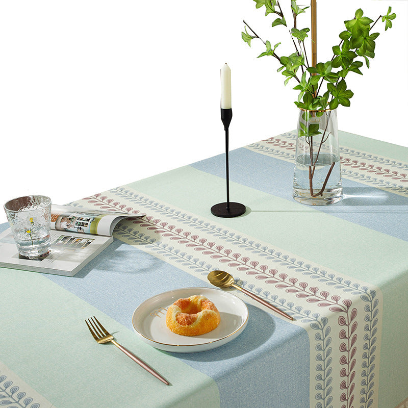 Table à thé, table à manger, bureau, nappe, tissu, nappe anti-poussière, imperméable à l'eau pour la maison