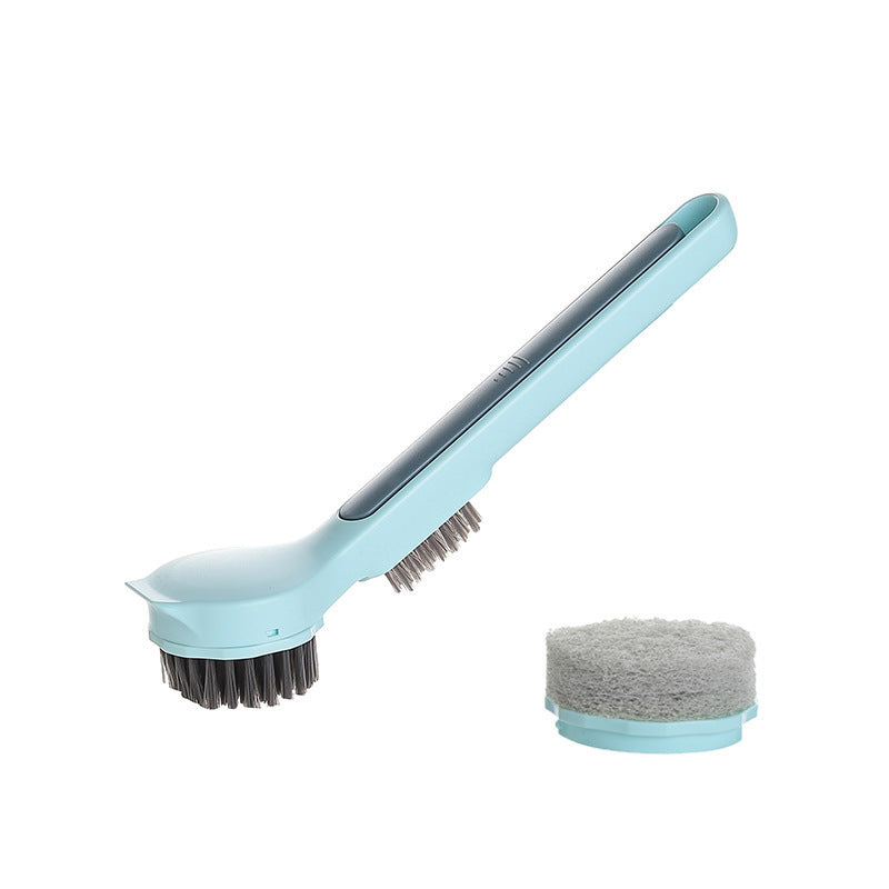 Long Handle Pot Brush Three In One Multifunctional Cleaning Brush For Kitchen Decontamination