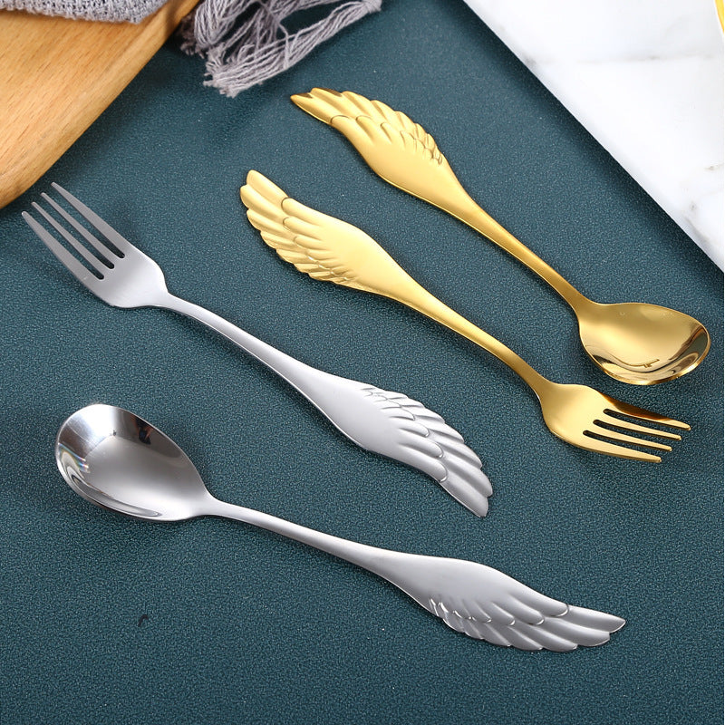 Stainless Steel Creative Wing Spoon Tableware