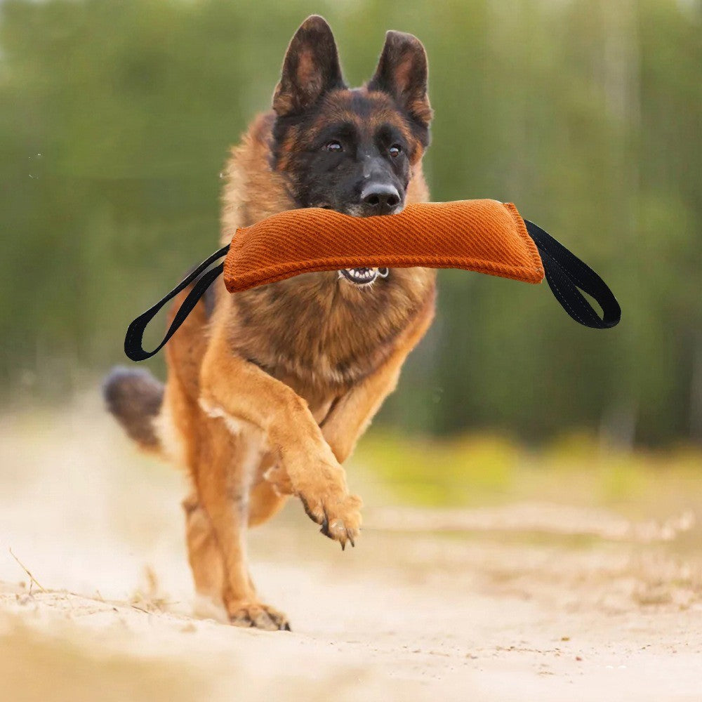 Hundeschleppspielzeug, Hunde-Beißkissen aus Jute, langlebiges Trainingsgerät