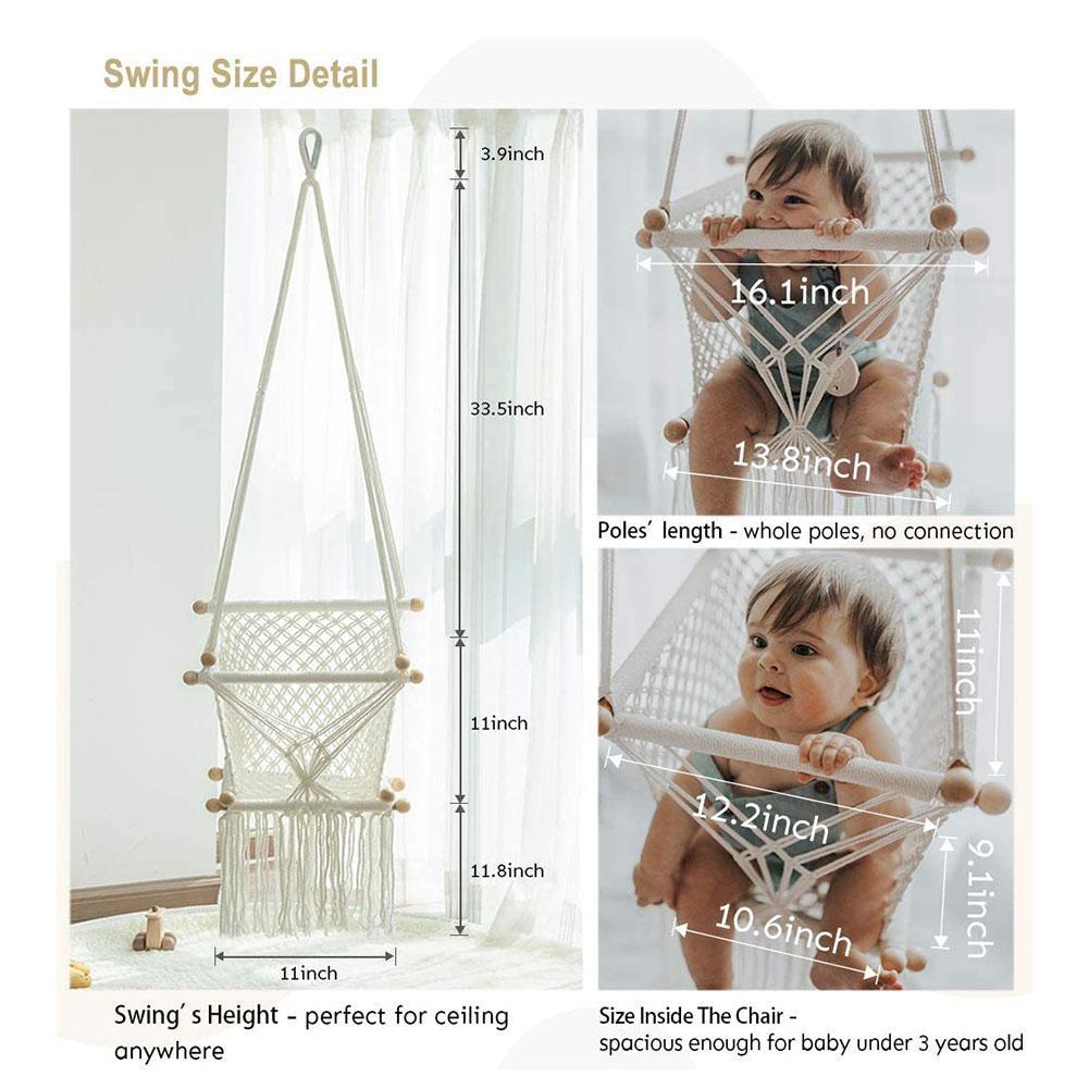 Baby Indoor Swing Hanging Rocking Chair Coaxing Cradle