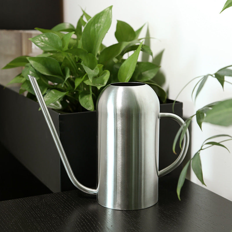 Stainless Steel Long Spout Watering Kettle Metal Indoor And Outdoor