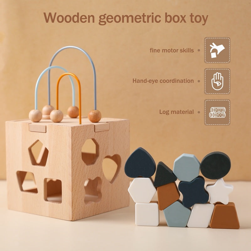 Jouets de puzzle géométriques en bois pour enfants