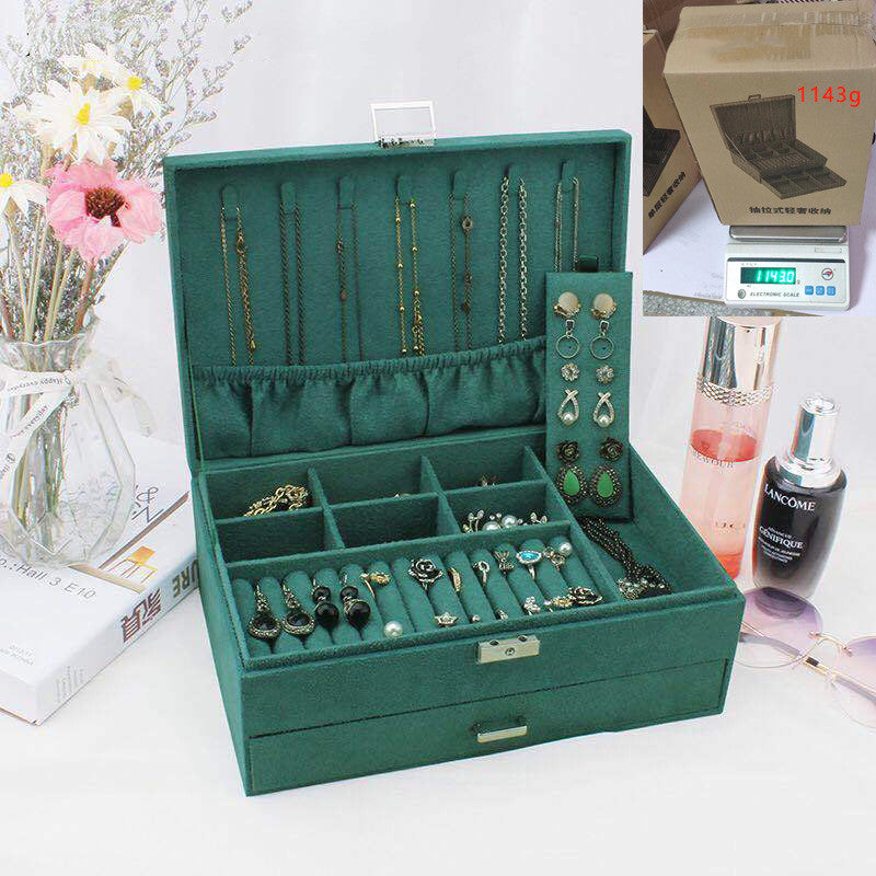 Large Capacity Jewelry Storage Box For Jewelry Earrings Rings