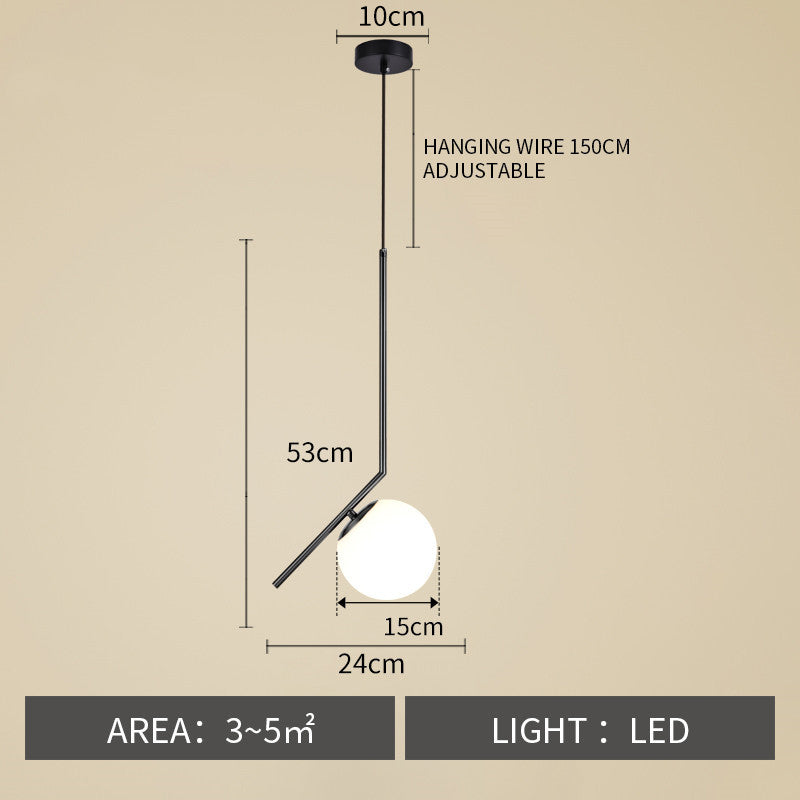 Amerikanische Retro Moderne Bar Schlafzimmer Nachttischlampe