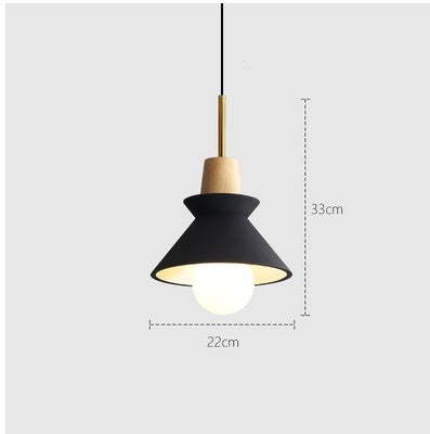 Lustre de chevet de chambre minimaliste danois petit lustre créatif moderne