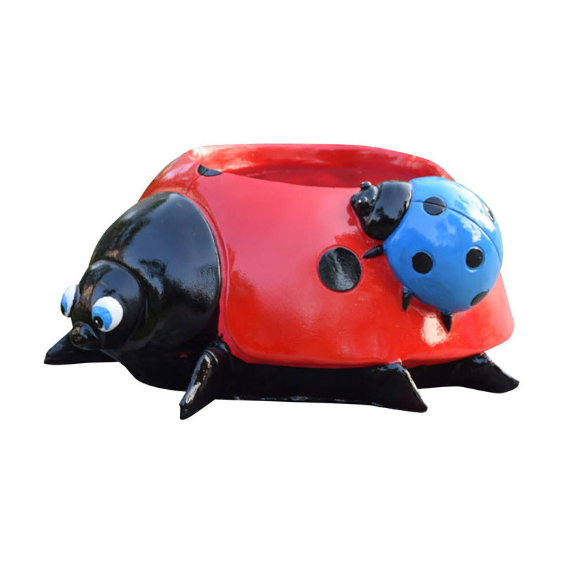 Seven Star Ladybug Beetle Decoration Outdoor Villa Garden Courtyard Flower Pot Decoration